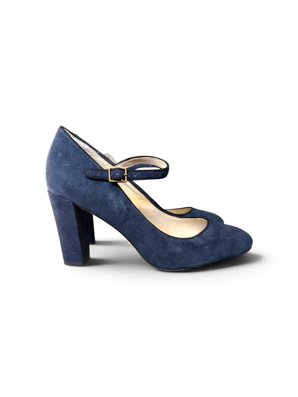 NWOT Boden Navy Mary Jane Block Heel Pump - Picture 2 of 7